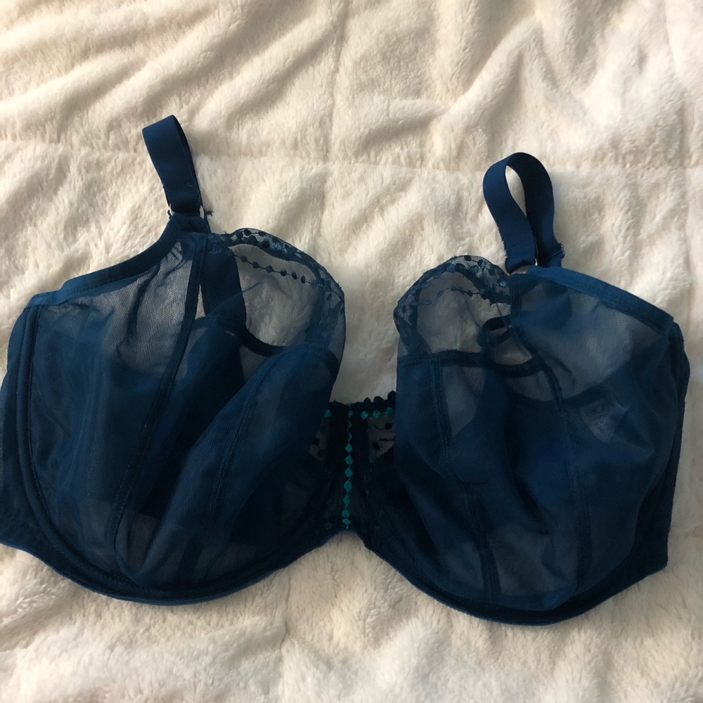 Elomi Matilda Underwire Plunge Bra 40K US Turquois